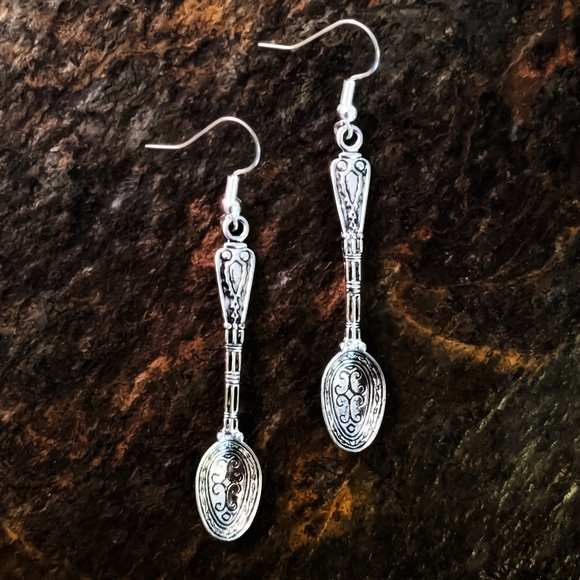 SVETLANA Jewelry - Hypoallergenic 925 Sterling Silver Earrings Spoons